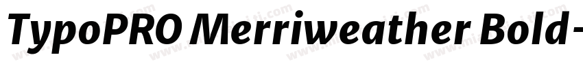 TypoPRO Merriweather Bold字体转换